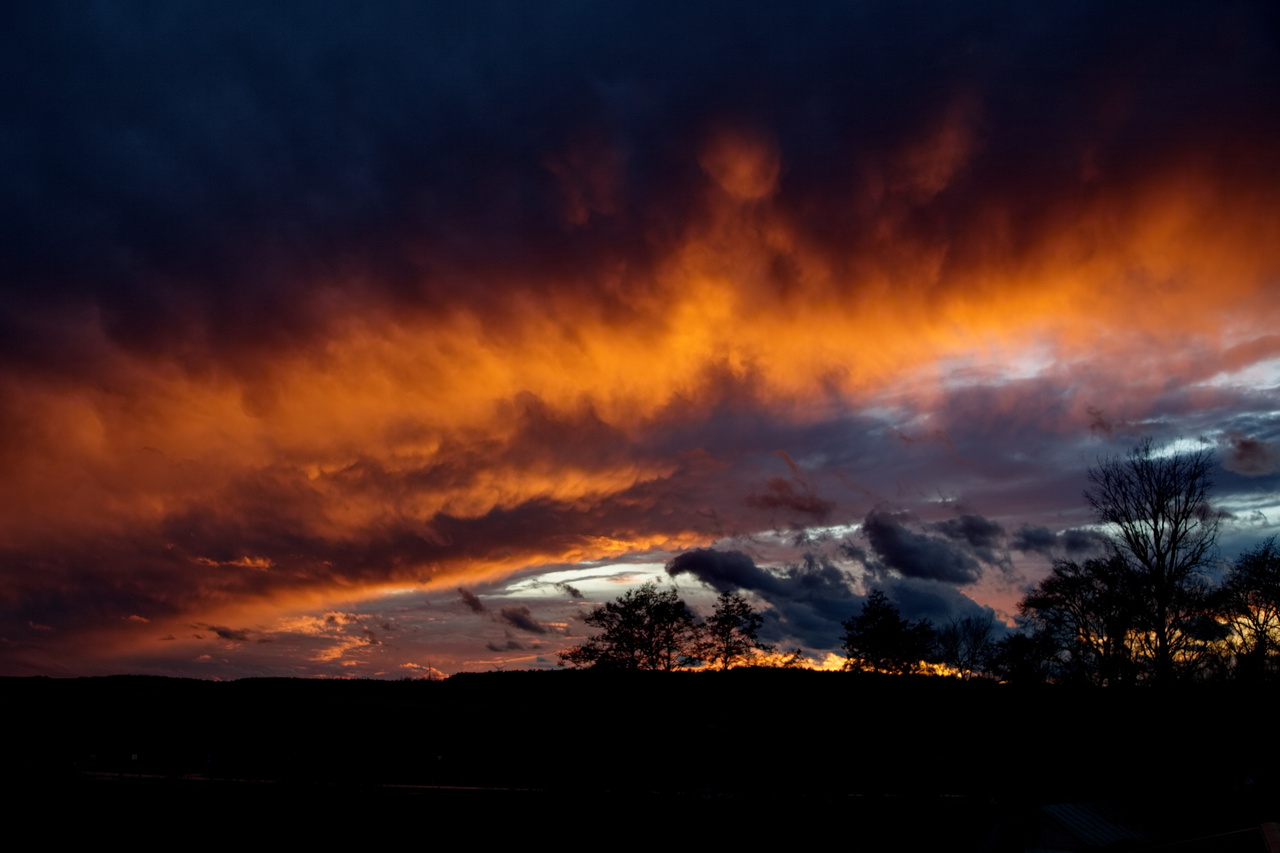 Sonnenuntergang in Bechhofen