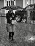 Regenschirm-Lady