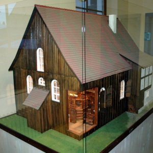 Modell der Scheunen-Synagoge