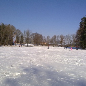 Eislaufen auf dem Krummweiher